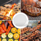 Stanbroil Fire Pit Cooking Grill Grate - Outdoor Round BBQ Campfire Grill Grid - Camping Cookware - Stainless Steel, 24 Inch