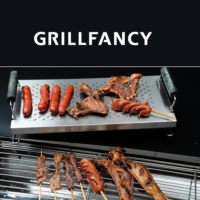 Adjustable Grill Warming Rack for Blackstone 17 22 28 36 Inch Grill, Stainless Steel Grill Warming Rack for Weber Charbroil Camp Chef and Most Tabletop Flattop Grill Accessories