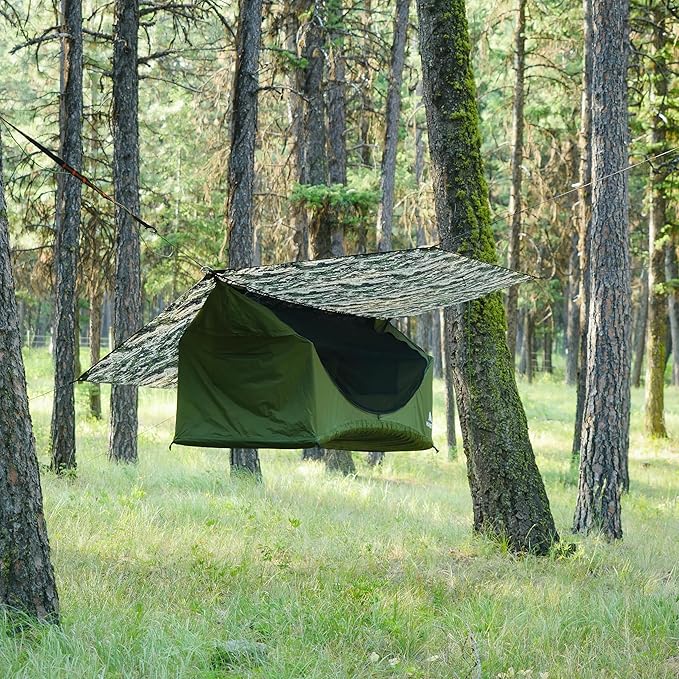 Haven Tents Lay Flat Hammock Tent - Waterproof Camping Hammock with Mosquito Net, Insulated Pad and Rainfly - Haven Tent, Haven XL, Haven Safari