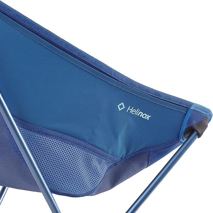 Helinox Chair Two Ultralight, High-Back, Collapsible Camping Chair, Blue Block, with Pockets