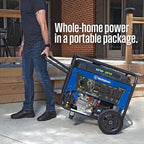Westinghouse 12500 Peak Watt Dual Fuel Home Backup Portable Generator, Remote Electric Start, Transfer Switch Ready, Gas and Propane Powered, CO Sensor