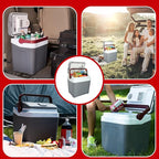 Koolatron 12V Iceless Cooler & Warmer – Portable Electric Cooler/Nevera Portátil Eléctrica for Car Truck Camper Boat, Hard Sided Mini Fridge for Camping Picnic Travel Lunch Food Drinks Office 26 qt