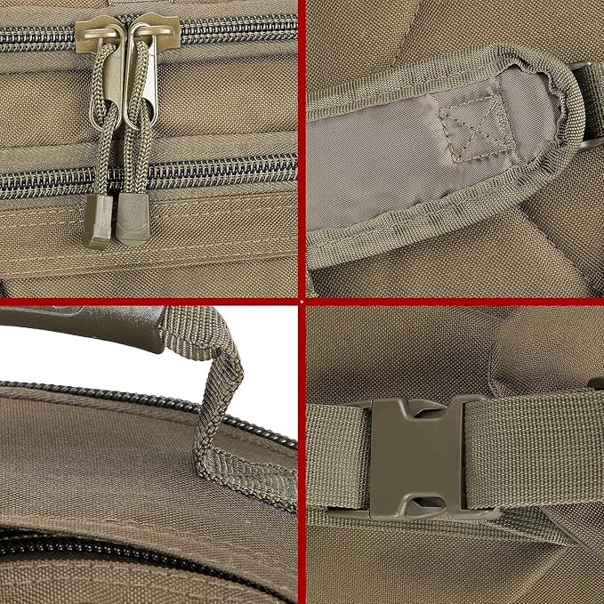 Large Tactical Expandable Backpack 39L-64L Military Bug Out Bag With Waist Strap