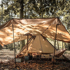 OneTigris APEX Trail Teepee Tent, Waterproof Windproof Hot Tent with Stove Jack, 2 Person Tent for Camping, Hiking, Bushcraft, Bikepacking, Travel