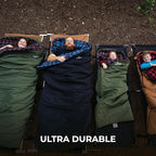 TETON Sports Deer Hunter Sleeping Bag, Warm and Comfortable Camping Sleeping Bag, Teton Tough Canvas Shell for Camping, Hunting, and Cold Weather