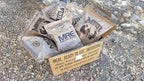 MRE 2019 Inspection Date Case, 12 Meals with 2019 Inspection Date, 2016 Pack Date. Military Surplus Meal Ready to Eat. (A-Case)
