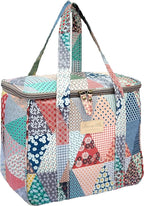 Kwang Min Insulated Insulated Cooler Bag,Reusable Large Lunch Bag for Women, Great for Outdoors,Camping,Party,Premium Quality,Adjustable Strap,Foldable
