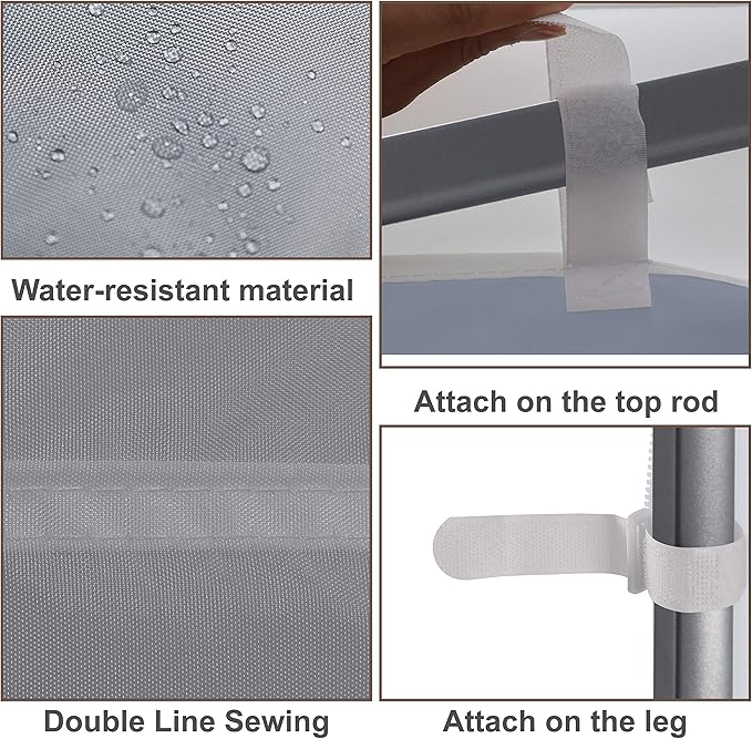 MASTERCANOPY SunWall Canopy Sidewall for 10x10 Slant Leg Canopy Tent, 1 Pack Sidewall Only (Gray)