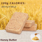 Emergency Food Supply - Honey Butter Hardtack, Mre Meals Military 2025, Emergency Meals Survival Bars, Camping Hiking Survival Food High Calorie Bars, 12 Count, Long Shelf Life