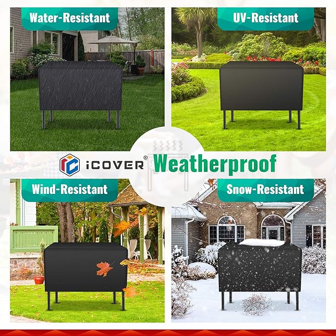 iCOVER Patio Cover for Camp Chef 2 Burners Stove, 600D Heavy Duty Stove Cover for Propane Double Burners Cooking Camping Stoves, Two Burners Stove Cover for Gas One, Outvita, Rovsun, Vivohome