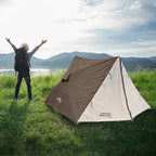 CLAM Quick-Set A-Frame Tent, 8 x 8 Ft Portable Outdoor Hiking Camping Shelter, Apex