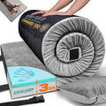 3 Inch Memory Foam Camping Mattress, Dual Layer Thick Sleeping Camp Pad for Car Tent Cot, Roll-Up Portable Glamping Floor Bed for Guests Sleepover