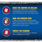 Kingsford Extra Tough Grilling Bags, Heavy Duty Aluminum Foil Bags for Grill and Oven Cooking, Steam and Smoke Food Prep, Disposable BBQ Cooking Bags for Easy Cleanup, 15.5 x 10 In, 4 Count