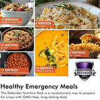 Numanna Defender Nutritive Pack Bucket 2,448 Servings | 12-Months Emergency Food Supply | GMO-Free, Non-Perishable Meals with Organic Grains & Superfoods | Easy to Prepare | Camping & Daily Use