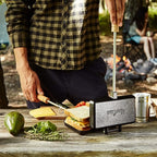 Uno Casa - XL Pie Irons Cast Iron Sandwich Maker - Mountain Japanese Sandwich Maker with Recipe Book - Durable Campfire Cooking Equipment for Toasted Pies, and More
