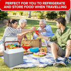 Koolatron 12V Iceless Cooler & Warmer – Portable Electric Cooler/Nevera Portátil Eléctrica for Car Truck Camper Boat, Hard Sided Mini Fridge for Camping Picnic Travel Lunch Food Drinks Office 26 qt