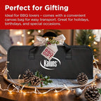 Kaluns Grilling Accessories, Mens Valentines Day Gifts for Him, Heavy Duty Stainless Steel Grill Set BBQ Grill Accessories for Outdoor Grill with Storage Case and Apron, Best Gifts for Men Dad