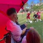 CoverU Sports Tent Pod For 3-4 People - RAIN or Sun Protection – NEW Large Pop Up Climate Canopy Shelter – Soccer, Football, Softball & Other Sporting Events and Parades - Patented and Patents Pending