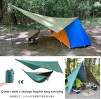 TRIWONDER Camping Tarp Cover Waterproof Rain Fly Tent Ground Cloth Footprint Hammock Shelter for Outdoor Hiking Picnic Beach (Dark Green+Accessories)