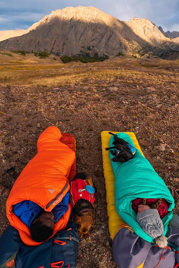 Kelty Cosmic Ultra 20 Degree Sleeping Bag, 800 Dridown, Premium Thermal Efficiency, Soft to Touch, Large Footbox, Environmental and Health Friendly C0 and PFC-Free DWR, Compression Stuff Sack, & More
