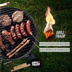 Grill Trade Fire Starters for Wood Stove, Fireplace, Campfires, Grill, Fire Pit, Barbeque - 288 Pieces Indoor Outdoor Starter Squares