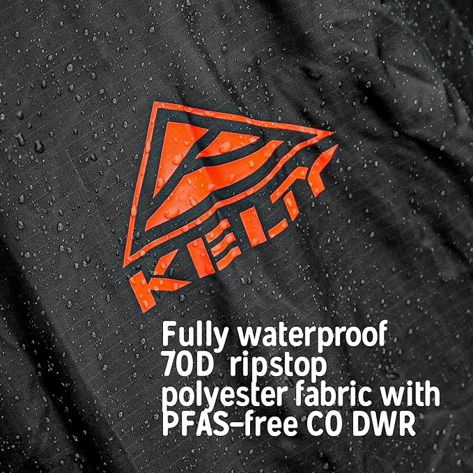 Kelty Asher Day Hiking and Backpacking Pack + Pack Raincover Bundle