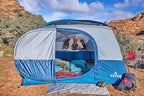 TETON Sports Hacienda 8 Person Family Camping Tent, Large Gear Loft and 4 Storage Pockets, Swinging Door Makes it Easy to Access, Full Mesh Roof, Waterproof Rainfly