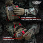 EVERLIT Advanced Trauma Kit, CAT GEN-7 Tourniquet, TCCC Compliant, Mil-Spec Nylon Laser Cut Pouch with 36" Splint, Military Combat Tactical IFAK for Emergency Bleeding Control