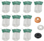 10-Pack Propane Lantern Mantles & 3000005094 Pump Cup Replacement Kit for Coleman Outdoor Camping Fueled Lighting