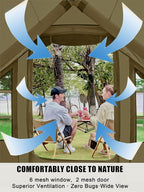 Inflatable Tents for Camping - Easy Blow Up Glamping Tent with Hand Pump, Waterproof PVC Air Inflatable Tent House for Family Weekend Camping
