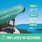 Chillbo Lazybone Inflatable Lounger - Ultimate Inflatable Couch for Maximum Chill - The Perfect Blow Up Couch for Music Festivals Or Lounger for Camping