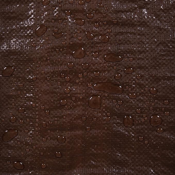 Stansport Light-Duty Rip-Stop Tarp 16' x 20' - Brown - 2 Pack (U-1620-2) - Waterproof Tarp for Camping and Outdoor Use, Thick and Durable Cover with 3.5 Mil Thickness for Ultimate Protection