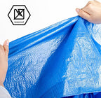 CARTMAN Finished Size 18x24 Feet Blue Poly Tarp 5 Mil Thick, Multipurpose Protective Cover for Camping, Tent, Boat, RV, Car