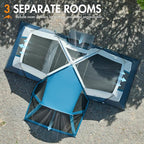 PORTAL 6/8/10 Person Family Camping Tent with Screen Room, Water Resistant Big Tunnel Tents with Rainfly, Large Family Tent for Camping, Outdoor, Patio