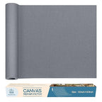 KING MOUNTAIN Canvas Repair Patch 16×60 Inch Self-Adhesive Waterproof Fabric Patch for Sofas, Tents, Furniture,Tote Bags, Car Seats (Grey-1)
