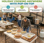 Camping Oven - Pop-On-Top Full Size Baking Oven for Outdoor, RV, Tent Camping, Preppers, Emergency.