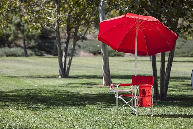 Picnic TIME NFL Unisex-Adult NFL Sports Chair with Side Table, Beach Chair, Camp Chair for Adults