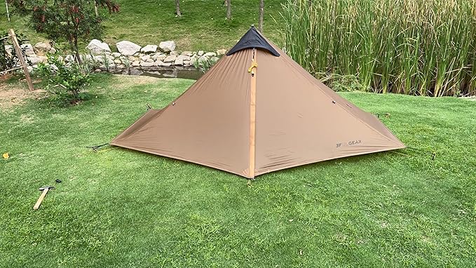 3F UL Gear Lanshan PRO Lanshan Ultralight Tent 3-Season Backpacking Tent for 1-Person or 2-Person, Waterproof Professional Tents for Camping, Trekking, Kayaking, Climbing