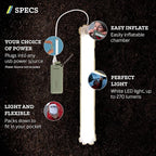 KLYMIT Everglow LED Light Tube | Portable, Inflatable Camping Lantern for Outdoor Security, Water Resistant, Perfect for Backpacking & Van Life