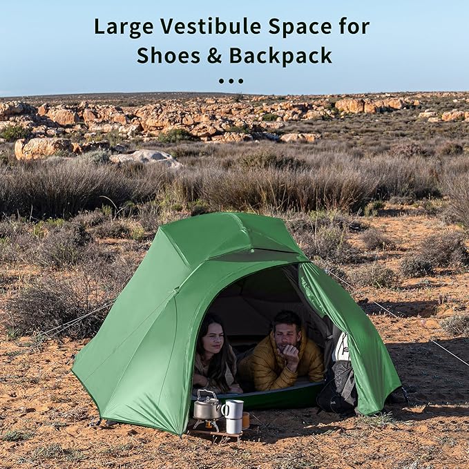 Naturehike Cloud Up 3 Person Backpacking Tent with Footprint - 3 Season Free Standing Lightweight 3 Person Camping Tent | with Footprint, Free Standing, Dome, Camping, Hiking, Waterproof
