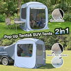 Alvantor SUV Tailgate Tent, Instant Pop Up Car Tent Creates Extra Living Space, UV Protection, Quick Setup in Seconds for Family, Road Trips, Tailgating, Beach, Outdoor Camping