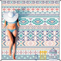 Beach Blanket Waterproof Sandproof Extra Large Beach Mat 79" X 83"/120"x108"for 1-8 Adults Quick Drying Durable Outdoor Picnic Mat for Beach Travel Camping Hiking
