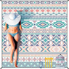 Beach Blanket Waterproof Sandproof Extra Large Beach Mat 79" X 83"/120"x108"for 1-8 Adults Quick Drying Durable Outdoor Picnic Mat for Beach Travel Camping Hiking
