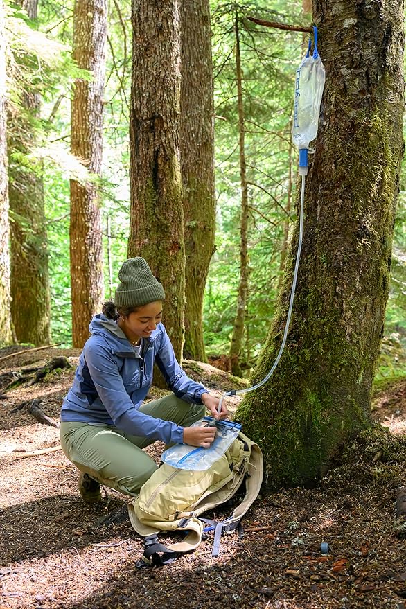 Platypus QuickDraw Ultralight 3 Liter Backpacking Gravity Water Filter System