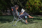 Picnic TIME NCAA Unisex-Adult NCAA Outdoor Rocking Camp Chair, XL Heavy Duty Camping Chair for Adults