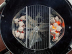 Weber Master-Touch Charcoal Grill, 22-Inch, Slate Blue – Premium Outdoor BBQ Grill with Tuck-Away Lid Holder & One‑Touch™ Cleaning System, Porcelain‑Enameled Kettle