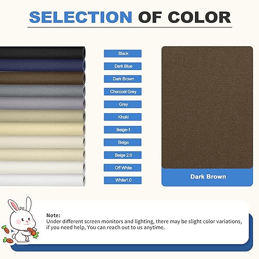 KING MOUNTAIN Canvas Repair Patch 16×60 Inch Self-Adhesive Waterproof Fabric Patch for Sofas, Tents, Furniture,Tote Bags, Car Seats (Dark Brown)