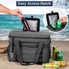 OPUX Cooler Bag, 48/60 Cans Insulated Soft Collapsible Portable Cooler, Soft Sided Leakproof Cooler for Beach Camping with Shoulder Strap, Ice Chest for Travel Road Trip Picnic