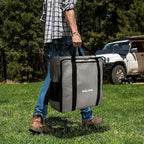 KISLANE Griddle Carrying Bag Fits for Blackstone 17’’ Tabletop Griddle, Griddle Accessories Storage for Outdoor BBQ, Gatherings, Camping (Grey)