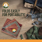 Fireside Outdoor Portable Fire Pit Mat for Under Grills - Under Grill Mats for Outdoor Grill Deck Protector, Solo Fire Pit Accessories, Fireproof Mats, BBQ Pits, Firepit - Ember Mat, 67"x60"